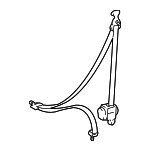 733700C010E2 - Body: Lap &amp; Shoulder Belt for Toyota: Tundra Image