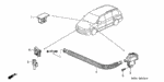90102S84A10 - Body/Air Conditioning: SCREW, TAPPING (4X12) (ACR) for Honda Image