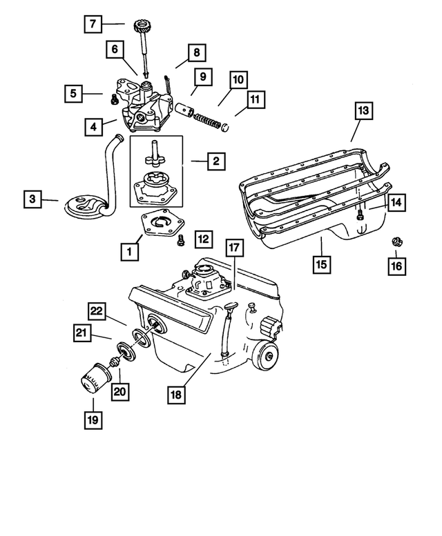 « 5170613AA – Engine 5.9L Eight Cylinder : Pompe à Huile Ensemble D`arbre Et Rotor pour Mopar Image »