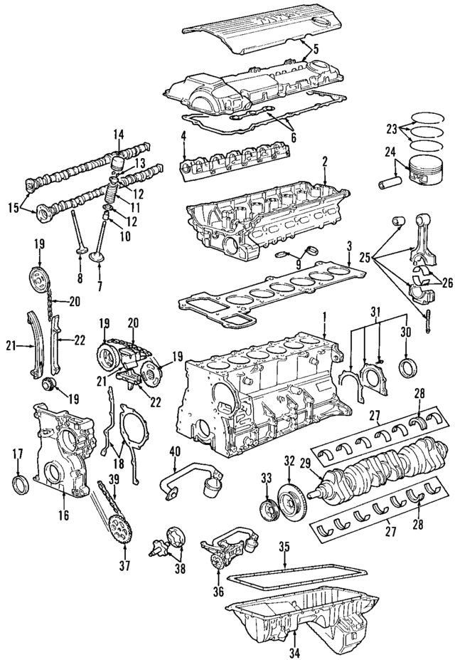 11117502917 - Engine: Cylinder Block for BMW Image