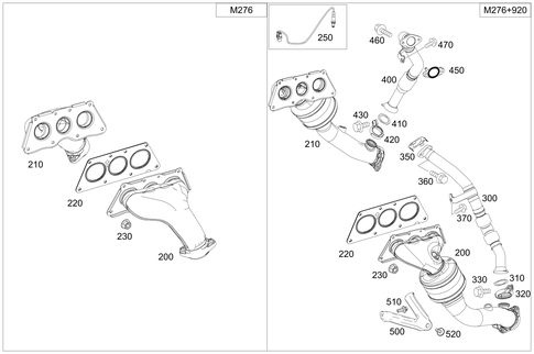 Exhaust Manifold for 2017 Mercedes-Benz SL450 #0
