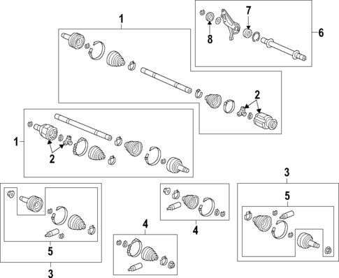 Front Axle for 2018 Honda Odyssey #0