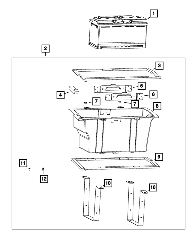 68715224AA - Electrical: Storage Battery for Mopar Image image