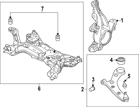 Suspension Components for 2024 Lincoln Nautilus #1