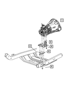 6100518 - Engine Mounting: Hex Flange Lock Nut for Chrysler: 300 | Dodge: Challenger, Charger, Ram 2500, Ram 3500 | Jeep: Wrangler | Ram: 1500 Classic, 2500 Image