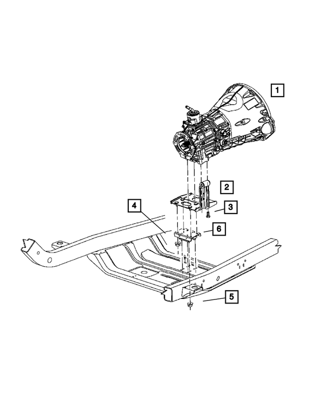 6100518 - Engine Mounting: Hex Flange Lock Nut for Mopar Image