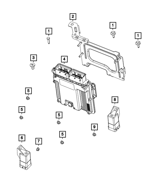 68301656AD - Electrical: Module Bracket for Mopar Image
