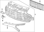 42883407 - : Grille Assembly for Chevrolet: Trailblazer Image