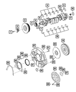 68002984AA - 6.7L Turbo Diesel; Engine: Bolt, Mounting for Mopar Image