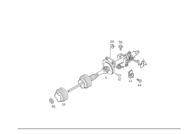 1634600516 - Steering: Steering Column Tube for Mercedes-Benz: ML320, ML430, ML55 AMG Image image