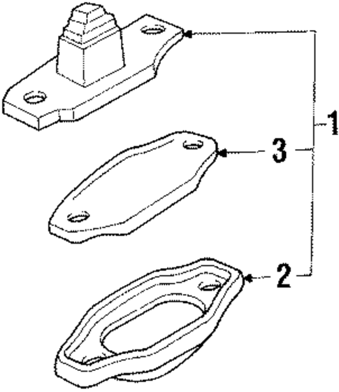 License Lamps for 1991 Subaru XT #0