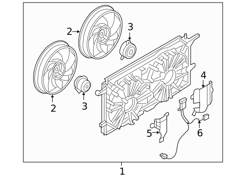 Cooling Fan, Clutch & Motor for 2006 Saturn Relay #0