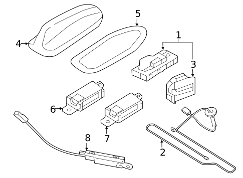 Antenna & Radio for 2021 Volvo XC40 #1