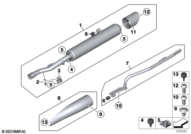 64121382617 - : Hose Clamp for BMW-Motorrad Image