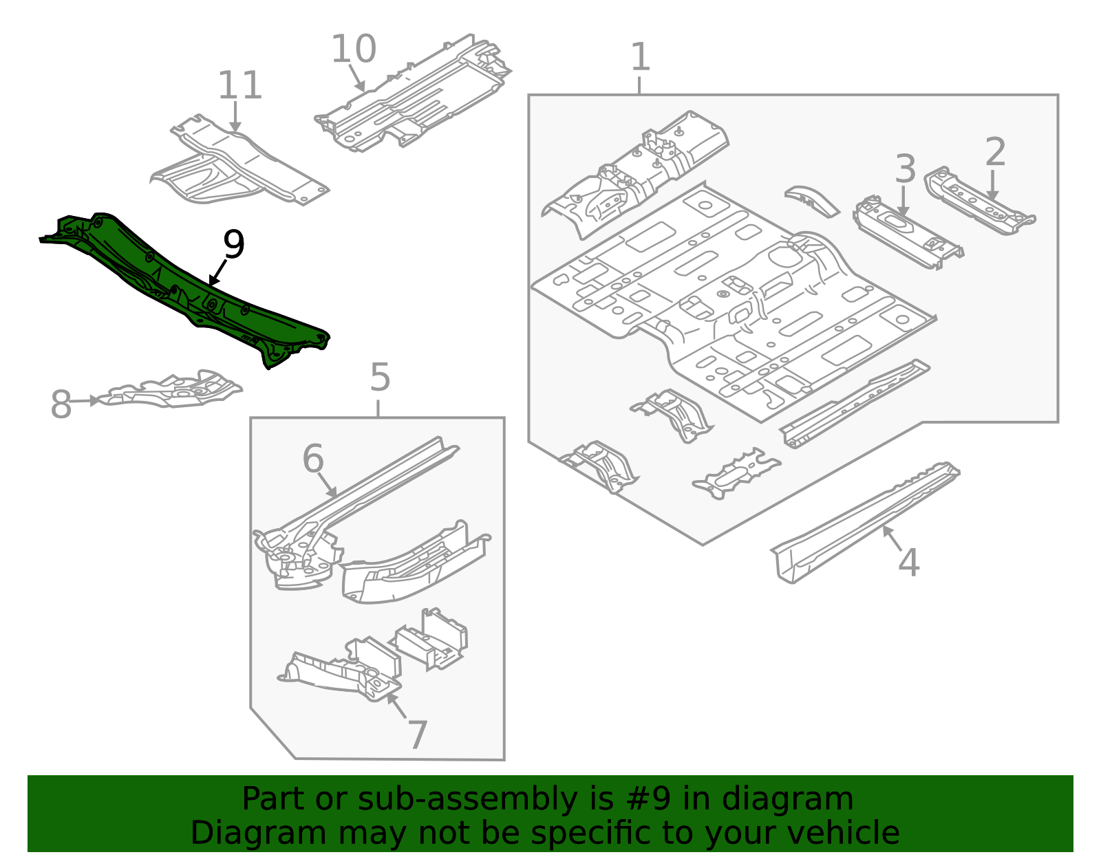 2008-2012 Mazda CX-7 Front Cross-Member EH62-56-H1X | OEM Parts Online