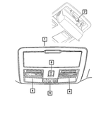 1HT941W1AA - Interior Trim: Compass Temperature Module for Chrysler: 300 | Dodge: Charger, Magnum Image