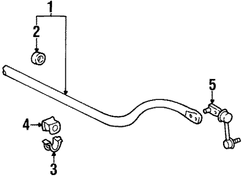 Stabilizer Bar & Components for 1996 Lexus GS300 #0