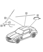 5104986AA - Instrument Panel and Radios and Consoles: Antenna Mast for Mopar Image