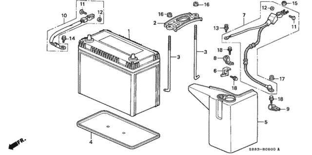 Battery for 1995 Honda Civic #0
