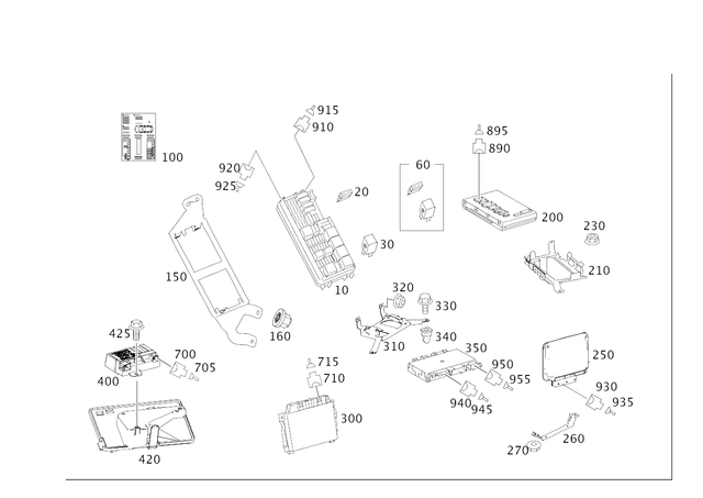 1645458440 - Electrical Equipment and Instruments: Holder for Mercedes-Benz Image image