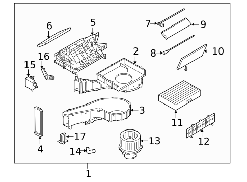 Blower Motor & Fan for 2007 Kia Amanti #0