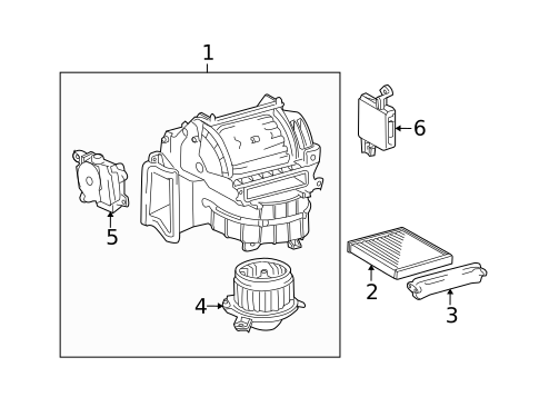 Blower Motor & Fan for 2009 Toyota Highlander #0