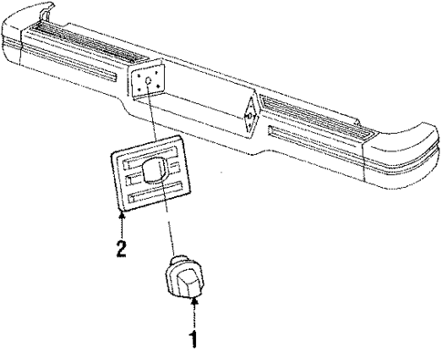License Lamps for 1988 Jeep Comanche #0
