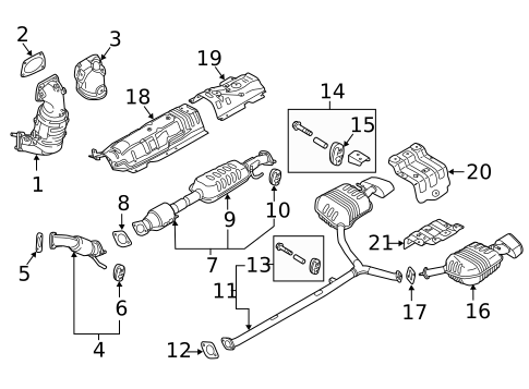 Exhaust Components for 2016 Hyundai Sonata #0