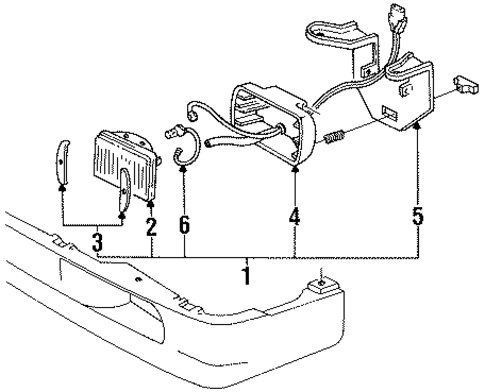 Fog Lamps for 1992 GMC Jimmy #0