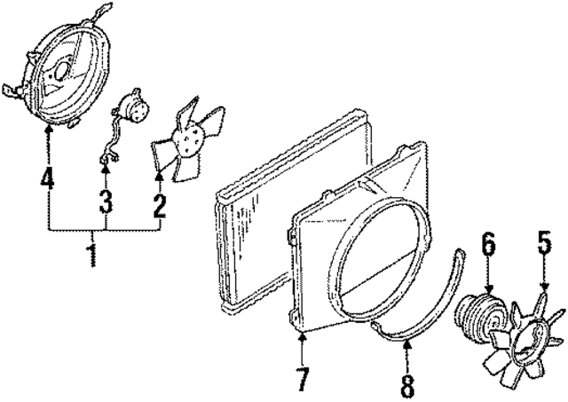 92122F6600 - : A/C Condenser Fan Motor for Infiniti Image