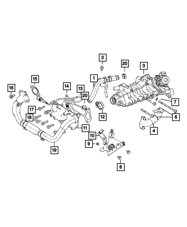 68132572AA - Emission Controls: Hex Flange Head Bolt for Ram: ProMaster 1500, ProMaster 2500, ProMaster 3500 Image