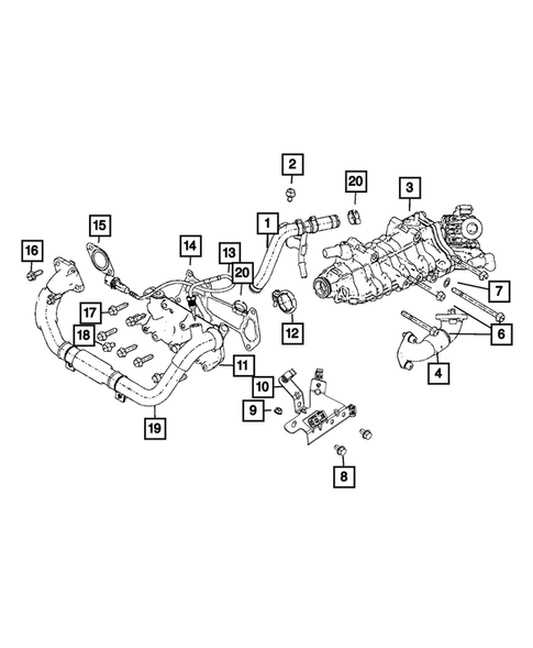 EGR System for 2015 Ram ProMaster 3500 #1