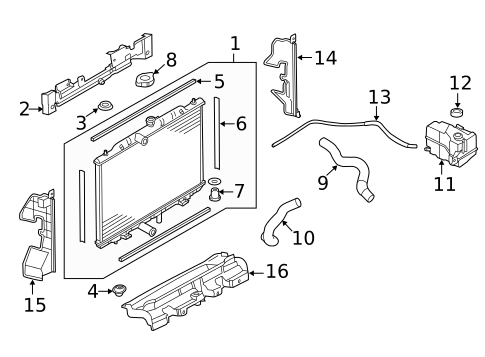 Radiator & Components for 2018 Nissan Rogue #5