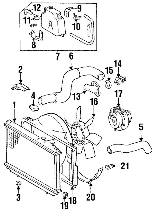 9048040012 - : Radiator Assembly Support for Lexus Image