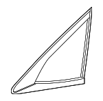 73550TBAA01 - Body: Quarter Glass for Honda: Civic Image