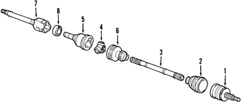 Axle Shafts & Joints for 2001 Saab 9-3 #0