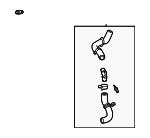 16057F0070 - Cooling System: Lower Hose for Toyota: Grand Highlander, Highlander, Sienna Image