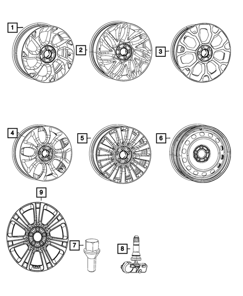 Wheels, Tires and Hardware for 2018 Fiat 500L #0
