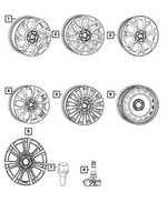 6QL85MAAAA - Wheels: Aluminum Wheel for Mopar Image