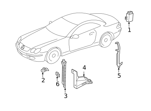 Tire Pressure Monitor Components for 2006 Mercedes-Benz E350 #0