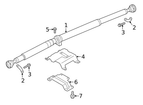 Drive Shaft for 2019 Land Rover Range Rover Evoque #0