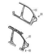 5178520AC - : Body Side Aperture Extension, Right for Dodge: Journey Image