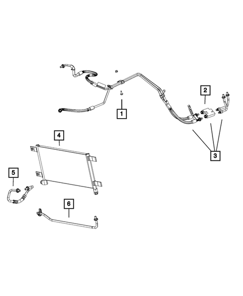 Transmission Oil Cooler, and Lines for 2018 Ram 3500 #4