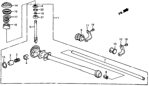 Steering Gear Box for 1986 Honda Civic #0