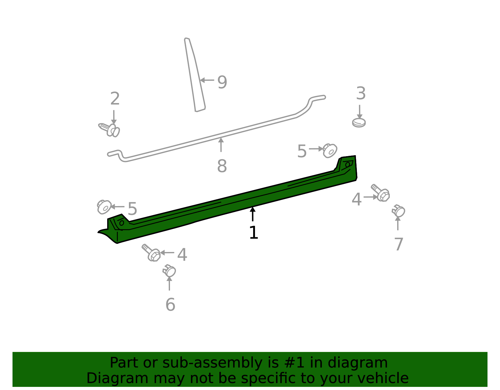 75852-52010-B0 - Rocker Panel Guard Longo Toyota Parts