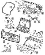 5074972AE - Body Sheet Metal Except Doors: Liftgate for Mopar Image