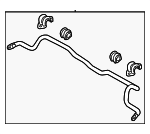 54810GI010 - Suspension: Stabilizer Bar for Genesis: GV60 | Hyundai: Ioniq 5, Ioniq 6 Image