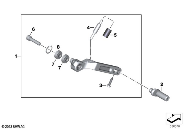 35219898539 - Pedals: Brake Pedal - M for BMW-Motorrad Image image