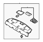 856101G301RU - Body: Pkg Tray Trim for Kia: Rio Image