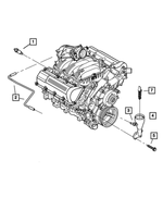 53031133AC - Engine 3.7L Six Cylinder: Crankcase Vent To Air Cleaner Tube for Mopar Image